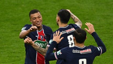 Le PSG a remporté sa quatorzième Coupe de France face à l'AS Monaco mercredi 19 mai.&nbsp; (ANNE-CHRISTINE POUJOULAT / AFP)