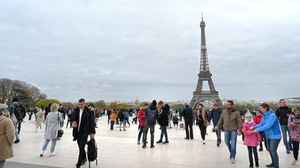 La tour Eiffel vu de la place du Trocadero à Paris, le 1er novembre 2019. Illustration. (JOEL LE GALL / MAXPPP)