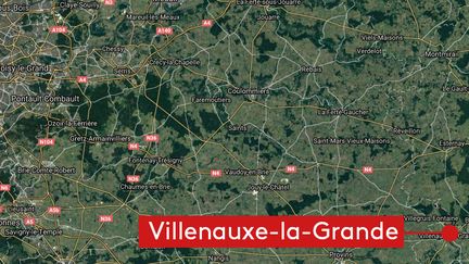 Le centre de détention de Villenauxe-la-Grande est situé dans le département de l'Aube (CAPTURE ECRAN GOOGLE MAP / FRANCEINFO)