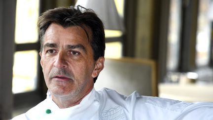 Le chef étoilé Yannick Alléno, à Paris, le 10 octobre 2019. (RICHARD MOUILLAUD/MAXPPP)