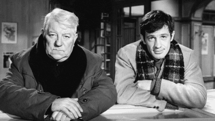 Jean Gabin et Jean-Paul Belmondo dans &quot;Un singe en hiver&quot; d&#039;Henri Verneuil
 (DR)