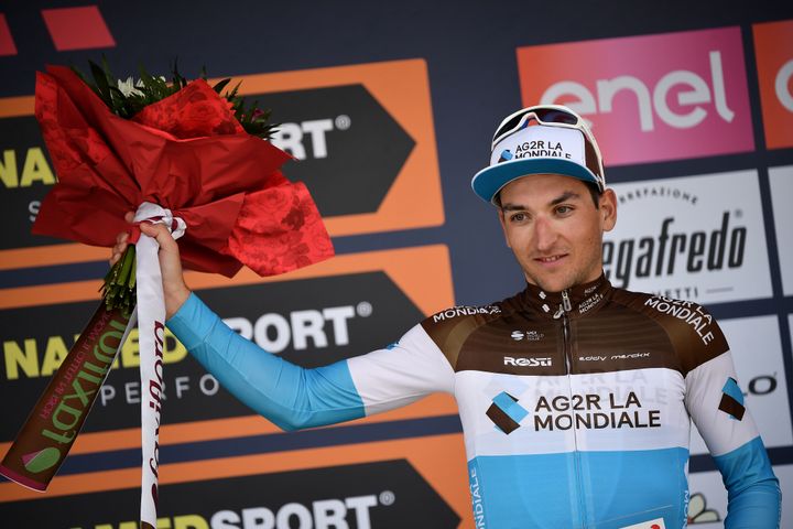 Nans Peters lors de sa troisième place Gran Piemonte 2019. (MARCO BERTORELLO / AFP)