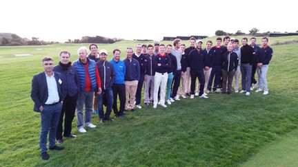 &nbsp; (Photo de groupe sur le golf d Ilbarritz © Fabrice Rigobert / Radio France)