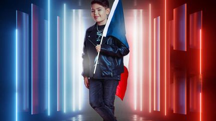 Le jeune Lissandro, 13 ans, représentera la France au concours Eurovision Junior, le 11 décembre 2022 à Erevan (Arménie). (CYRIL MOREAU - FRANCE TELEVISIONS)