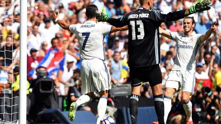 Gareth Bale et Cristiano Ronaldo tout à leur joie (GERARD JULIEN / AFP)