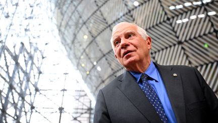 Le chef de la diplomatie de l'UE, Josep Borrell, le 17 juillet 2023 à Bruxelles. (EMMANUEL DUNAND / AFP)