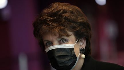 Roselyne Bachelot, la ministre de la Culture, à Nevrs (Nièvre), vendredi 21 mai 2021. (THIBAULT CAMUS / POOL)