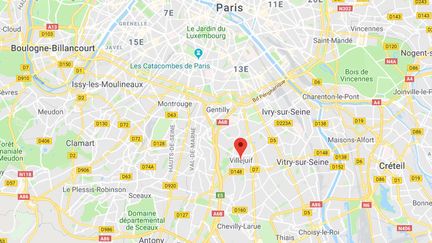 Des dealers soupçonnés d’avoir scié un mât de vidéosurveillance de 8 mètres de haut à Villejuif, dans le Val-de-Marne. (GOOGLE MAPS)