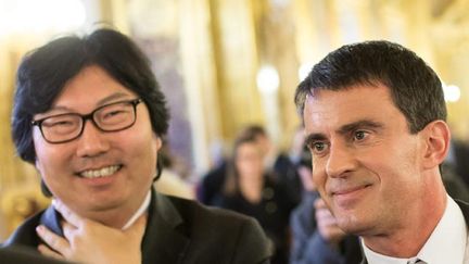 &nbsp; (Jean-Vincent Placé et Manuel Valls, ici en octobre 2014 au Sénat © MAXPPP)