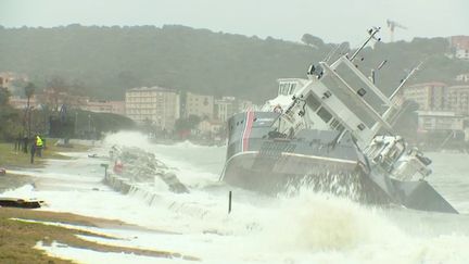 Tempête Bella : un bateau s'est échoué dans le golfe d'Ajaccio