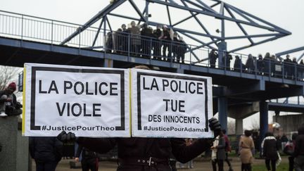 La manifestation de soutien à Théo, à Bobigny, le 11 févier 2017. (JULIEN MATTIA / SPUTNIK)