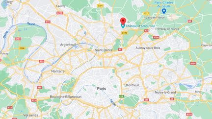 Le corps sans vie d'une femme avait été retrouvé sous un arbre à Arnouville le 31 mars. ((CAPTURE ECRAN GOOGLE MAPS))