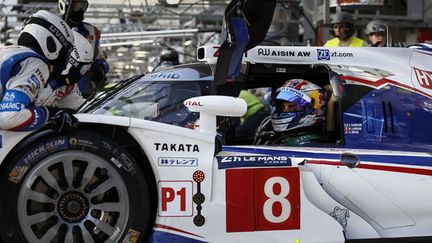 Sebastian Buemi dans sa Toyota TS040 Hybrid N.8 (FLORENT GOODEN / DPPI MEDIA)