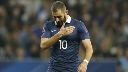 L'ancien avant-centre de l'équipe de France, Karim Benzema, le 8 octobre 2015 à Nice (Alpes-Maritimes). (VALERY HACHE / AFP)