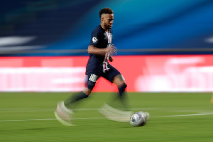 Neymar, intenable face à Leipzig. (MANU FERNANDEZ / POOL)