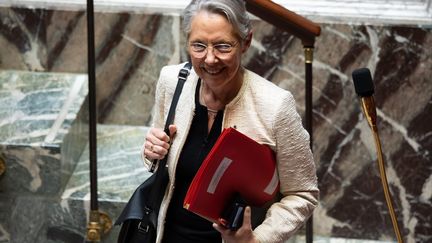 La Première ministre Elisabeth Borne à l'Assemblée nationale le 16 mai 2023 (ALEXIS SCIARD / MAXPPP)