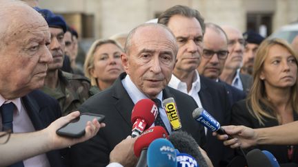 Le ministre de l'Intérieur Gérard Collomb, le 1er octobre 2017, à Marseille (Bouches-du-Rhône). (BERTRAND LANGLOIS / AFP)