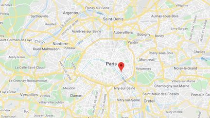 La station de métro Bercy se trouve dans le 12e arrondissement de Paris.&nbsp; (GOOGLE MAPS / FRANCETV INFO)