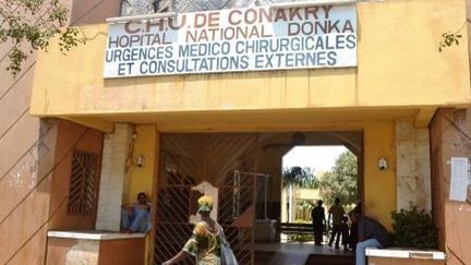 L'hôpital de Conakry, en Guinée, le 27 mars 2014, où le virus Ebola a déjà causé la mort de 67 personnes. (AFP/Cellou Binani)