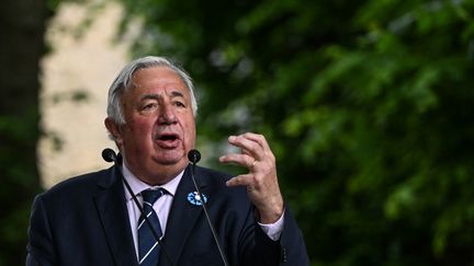 Gérard Larcher à Bayeux (Calvados) le 14 juin 2024. (ARTUR WIDAK / NURPHOTO / AFP)