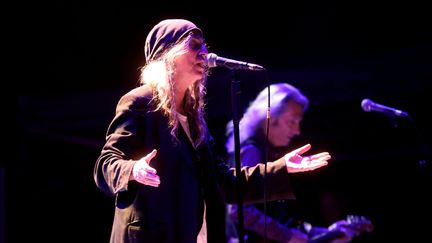 Patti Smith sur scène à Marseille le 20 août 2019 (NICOLAS VALLAURI / MAXPPP)