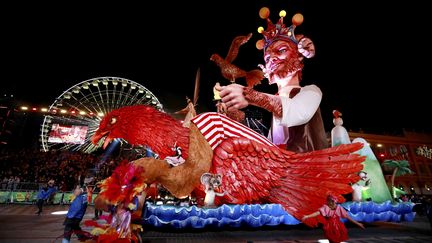 Le carnaval de Nice a démarré en fanfarre vendredi 11 février, après une édition&nbsp;annulée en 2021. (DYLAN MEIFFRET / MAXPPP)