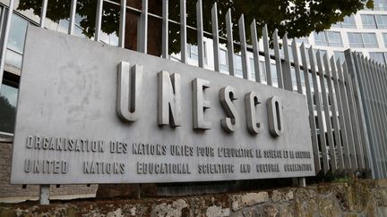 Le siège social de l'Unesco, à Paris, le 12 octobre 2017. (JACQUES DEMARTHON / AFP)