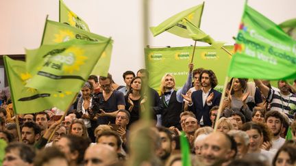 Lors d'un meeting d'Europe Ecologie-Les Verts pour les élections municipales à Paris, le 24 septembre 2019. (MAXPPP)