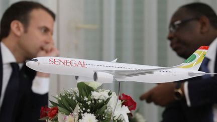 Maquette de l'airbus A330-900 acheté par la nouvelle compagnie Air Sénégal SA. (POOL New /Reuters)