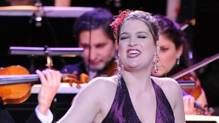 La mezzo-soprano Isabelle Druet en 2010 aux Victoires de la musique classique.
 (PASCAL GUYOT / AFP)