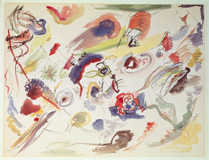 Sans titre &nbsp;Vassily Kandinsky, le père de l'abstraction. (Géo)