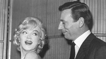 Marilyn Monroe et Yves Montand sur le tournage de &quot;Let&#039;s Make Love&quot; en 1960.
 (AFP)