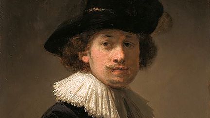 L'autoportrait de&nbsp;Rembrandt mis en vente par&nbsp;Sotheby's, le 8 juin 2020. (STRINGER / SOTHEBY'S)