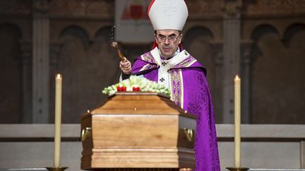 Le cardinal Barbarin, ici en janvier 2018. (PHOTO JOEL PHILIPPON / MAXPPP)