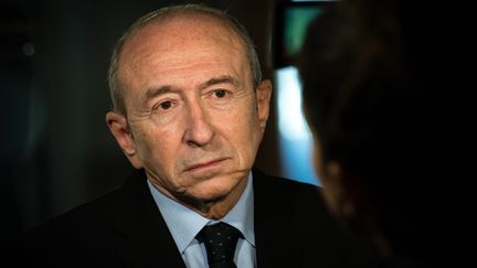 Le ministre de l'Intérieur, Gérard Collomb, le 23 février 2018, à Lille (Nord). (PASCAL BONNIERE / MAXPPP)