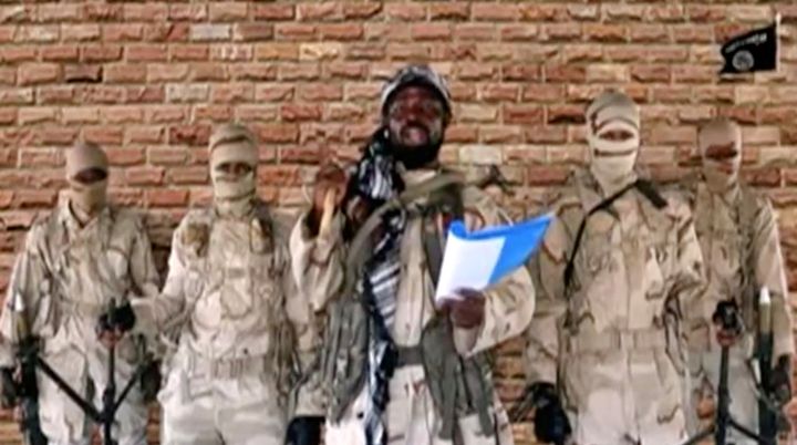 Image from an undated video showing Boko Haram leader Aboubakar Shakau.  The terrorist group claimed responsibility for the attack on Kankara High School in Nigeria on December 11, 2020. (Reuters)