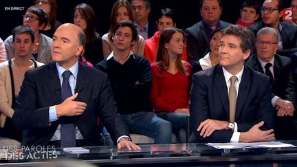 Le ministre du Redressement productif, Arnaud Montebourg, le 28 novembre 2013. ( FRANCE 2)
