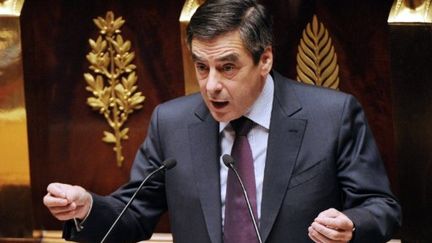 François Fillon, premier ministre, à l'Assemblée nationale, le 6 décembre 2011. (BERTRAND GUAY / AFP)