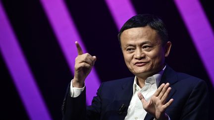 Jack Ma, le 16 mai 2019 à Paris. (PHILIPPE LOPEZ / AFP)