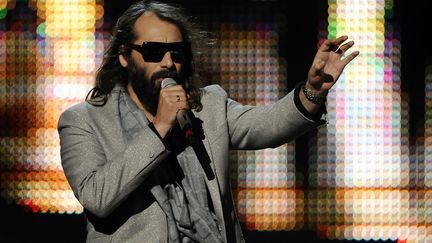 Sébastien Tellier lors de sa participation à l'Eurovision de 2008 (JOERG KOCH / DDP)