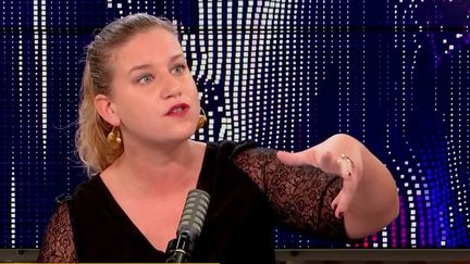 Mathilde Panot, présidente du groupe La France insoumise à l’Assemblée nationale, était l'invitée de franceinfo, samedi 30 octobre 2021. (FRANCE INFO / RADIO FRANCE)