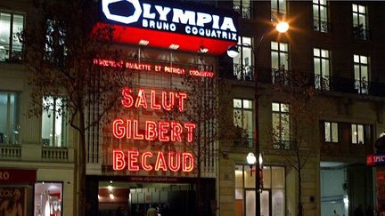 Les adieux de l'Olympia à Gilbert Bécaud
 (JEAN-LOUP GAUTREAU / AFP)