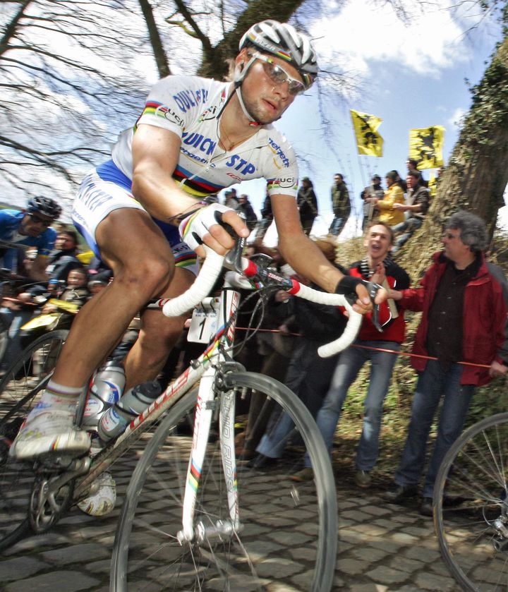 Tom Boonen sur les pavés des Flandres