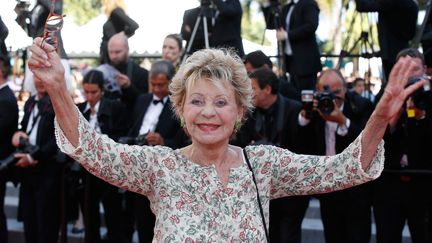 Annie Cordy,&nbsp;au festival de Cannes, en 2015. (VALERY HACHE / AFP)