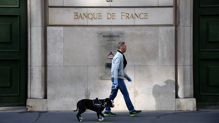 La Banque de France, à Paris, le 27 mars 2020.&nbsp; (FRANCK FIFE / AFP)