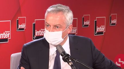 Le ministre de l'Économie, Bruno Le Maire, sur France Inter le 25 novembre 2020. (FRANCEINTER / RADIOFRANCE)