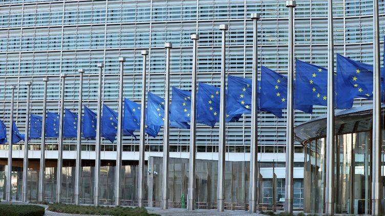 The European Commission, in Brussels, on March 1, 2023. (DURSUN AYDEMIR / ANADOLU AGENCY / AFP)