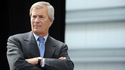 Vincent Bollor&eacute;, le pr&eacute;sident du conseil de surveillance de Vivendi, le 16 janvier 2015. (FRED TANNEAU / AFP)