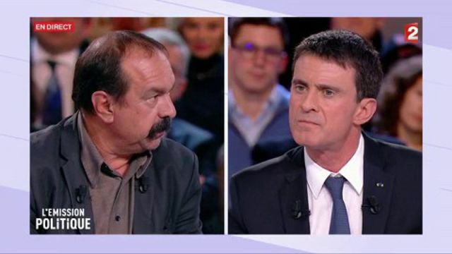 "On attend toujours le changement promis en 2012", lance le patron de la CGT à Valls