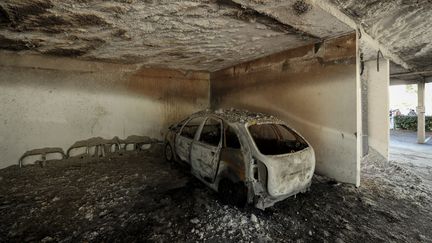 La synagogue de La Grande-Motte, dans l'Hérault, a été la cible d'une attaque le 24 août 2024. (PASCAL GUYOT / AFP)